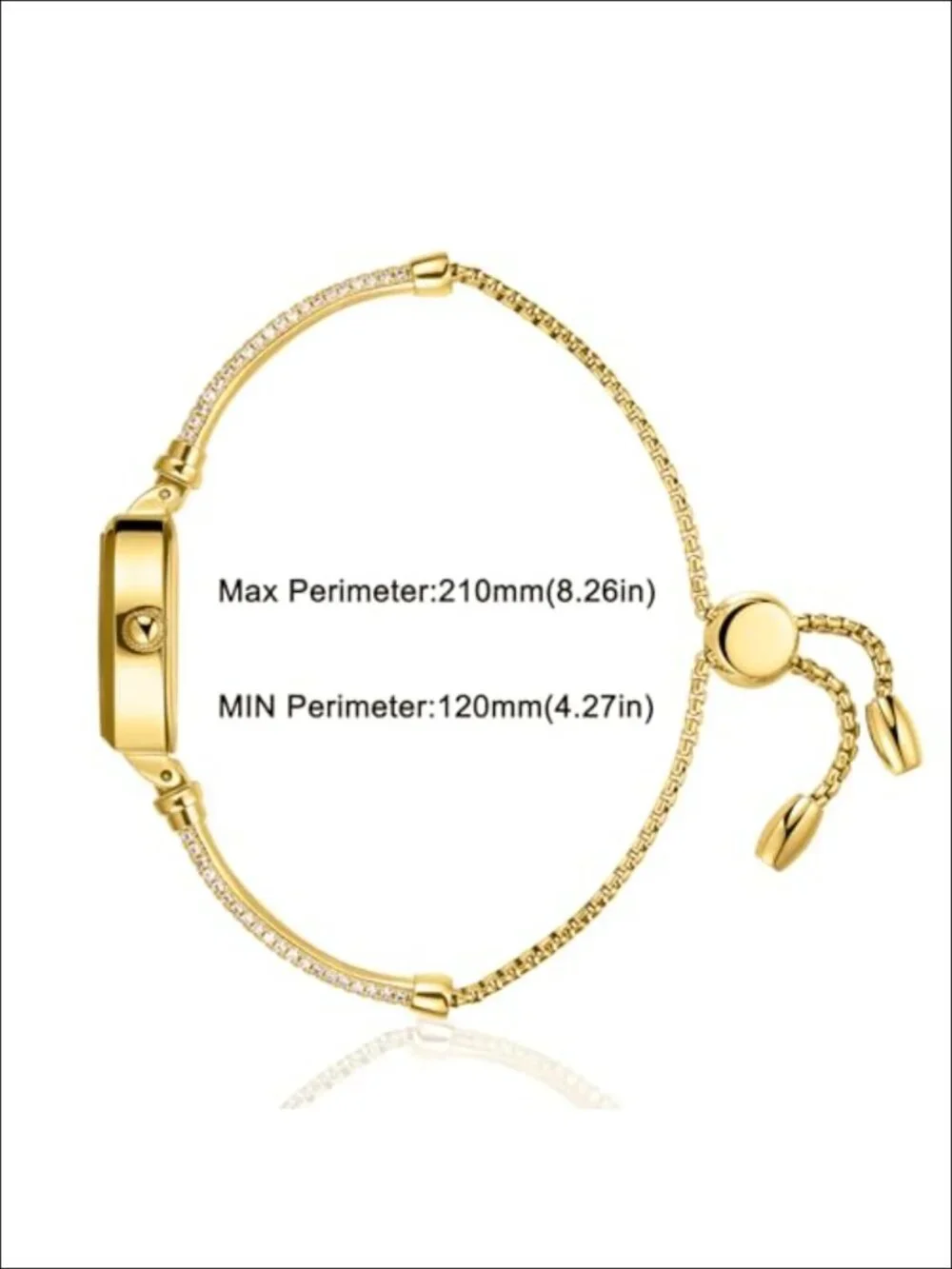 Petite Bracelet Watch Women Japanese Quartz Diamond Dress Analog 30M Waterproof